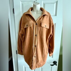 Women’s button up oversized shacket, size M